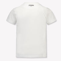 Fendi Kinder Meisjes T-Shirt In Wit