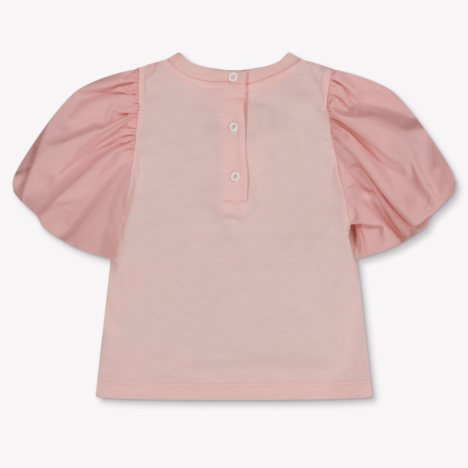 Fendi Baby Meisjes T-Shirt In Licht Roze