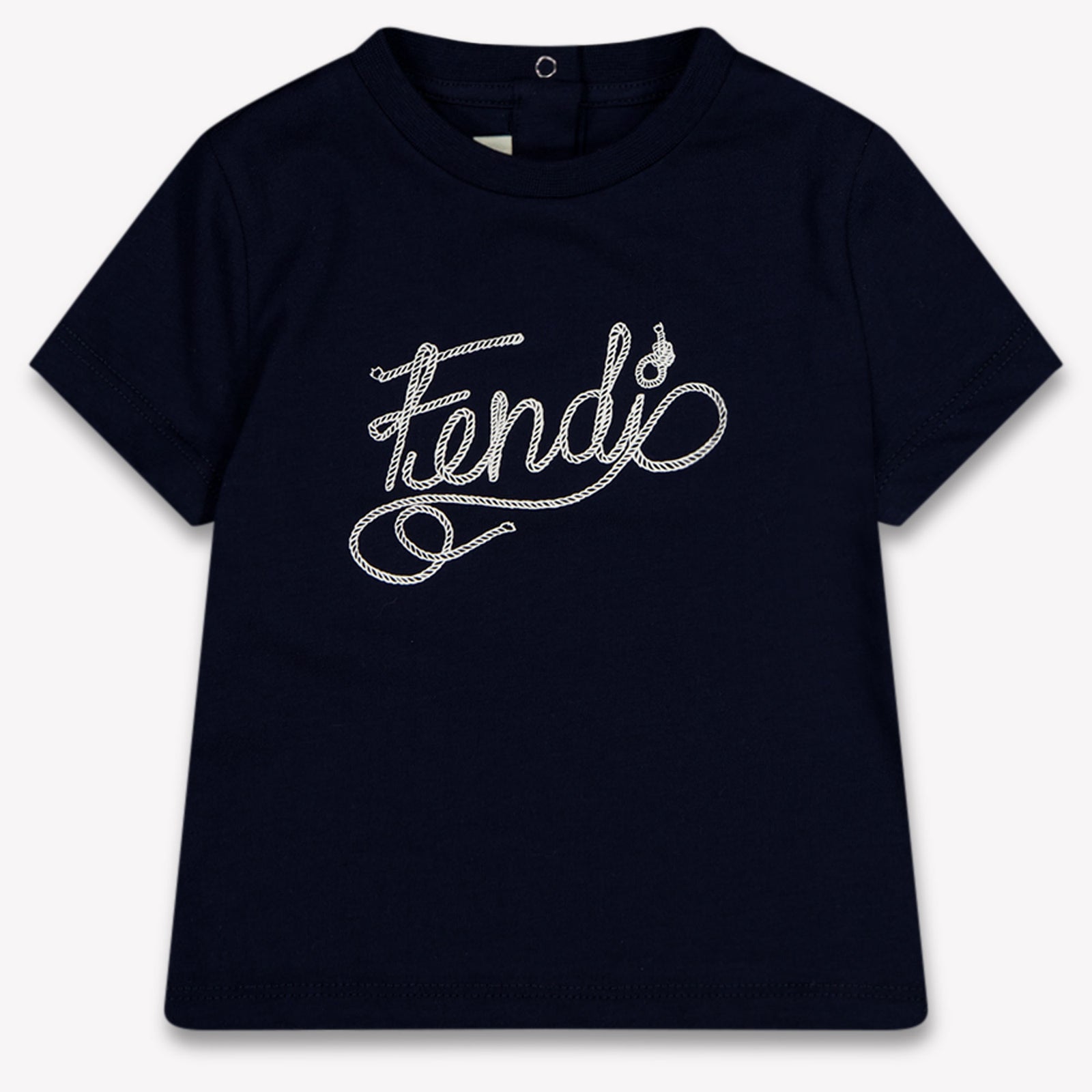 Fendi Baby Jongens T-Shirt In Navy