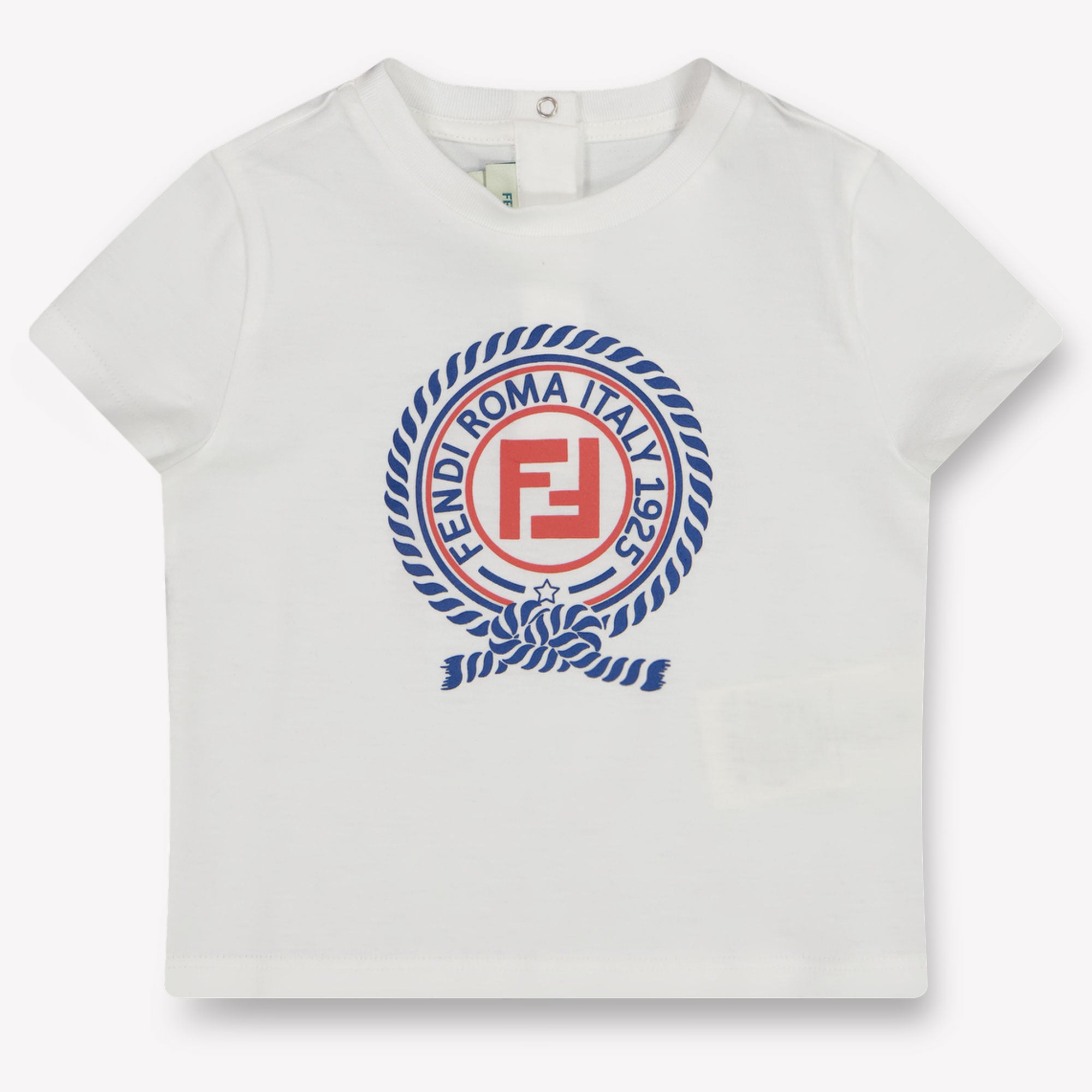 Fendi Baby Jongens T-Shirt In Wit