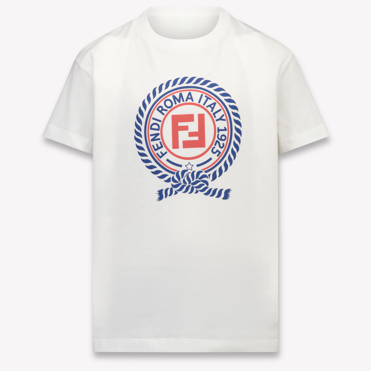 Fendi Kinder Jongens T-Shirt In Wit