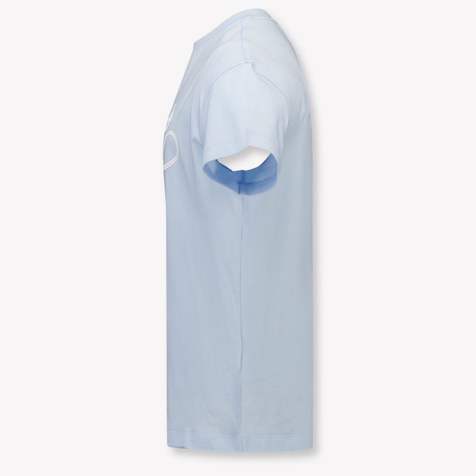 Fendi Kinder Jongens T-Shirt In Licht Blauw