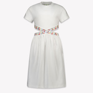 Fendi Kinder Meisjes Jurk In Wit