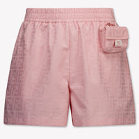 Fendi Kinder Meisjes Shorts In Licht Roze