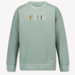 Fendi Unisex Kids Sweater in Green