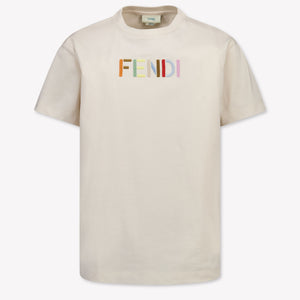 Fendi Kinder Unisex T-Shirt In Licht Beige