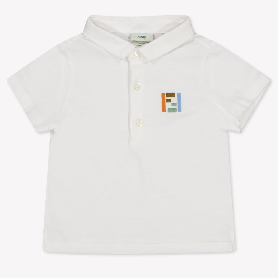 Fendi Baby Jongens Polo In Wit