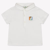 Fendi Baby Jongens Polo In Wit
