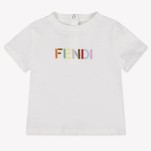 Fendi Baby Unisex T-Shirt In Wit
