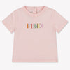 Fendi Baby Unisex T-Shirt In Licht Roze