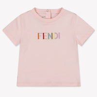 Fendi Baby Unisex T-Shirt In Licht Roze