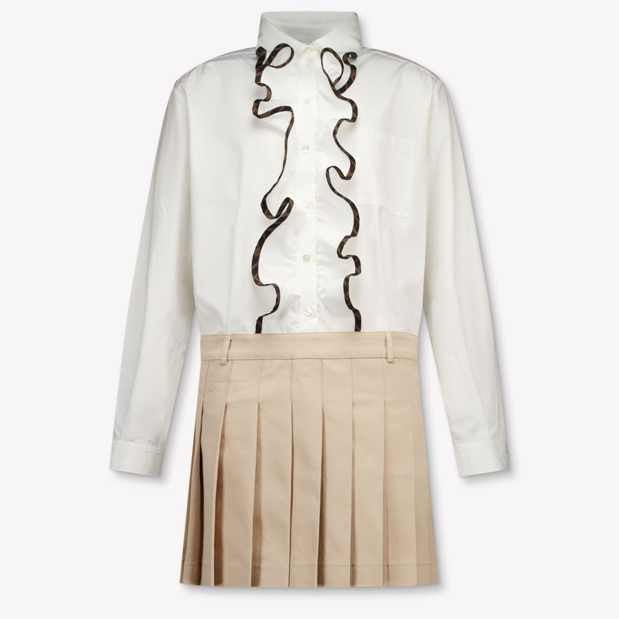 Fendi Girls Dress in Beige
