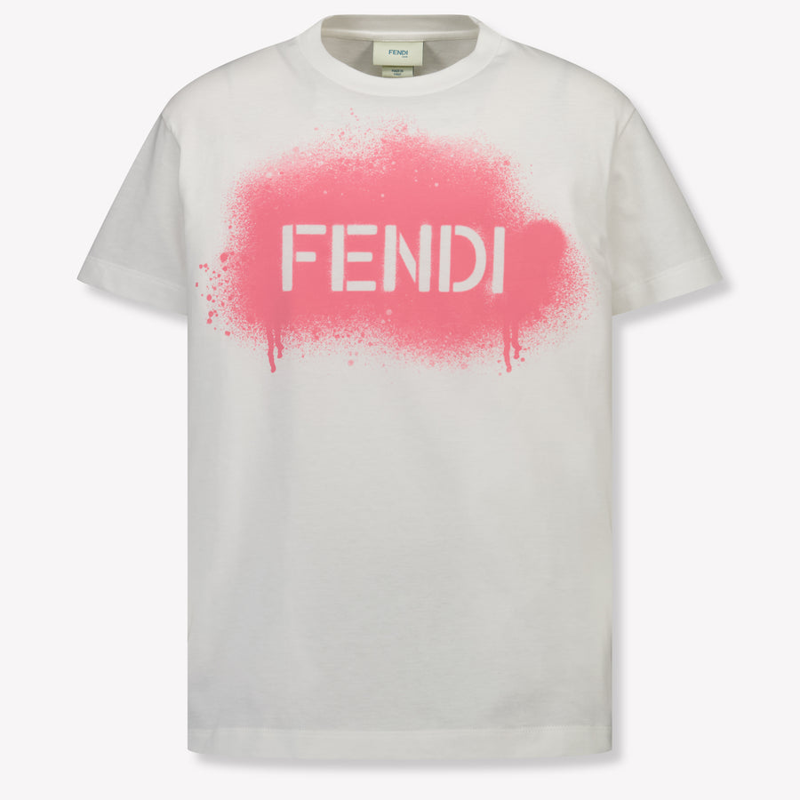 Fendi Kinder Meisjes T-Shirt In Roze