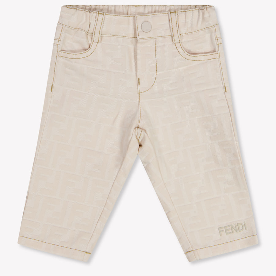 Fendi Baby Jongens Broek In Licht Beige