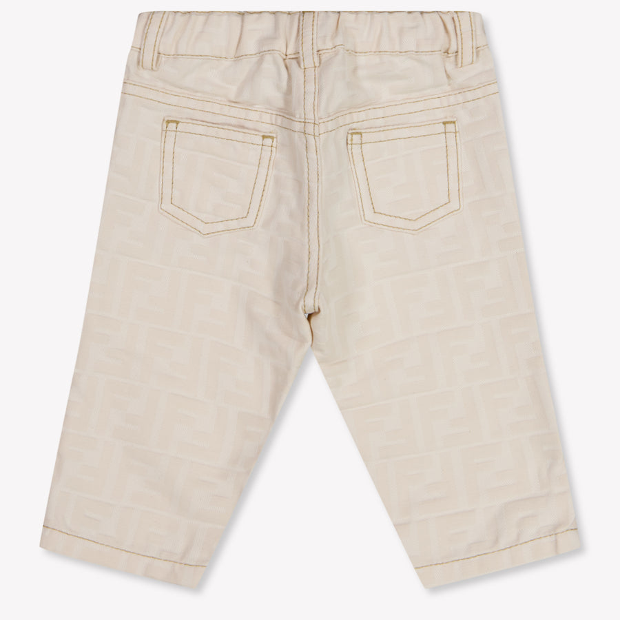 Fendi Baby Jongens Broek In Licht Beige