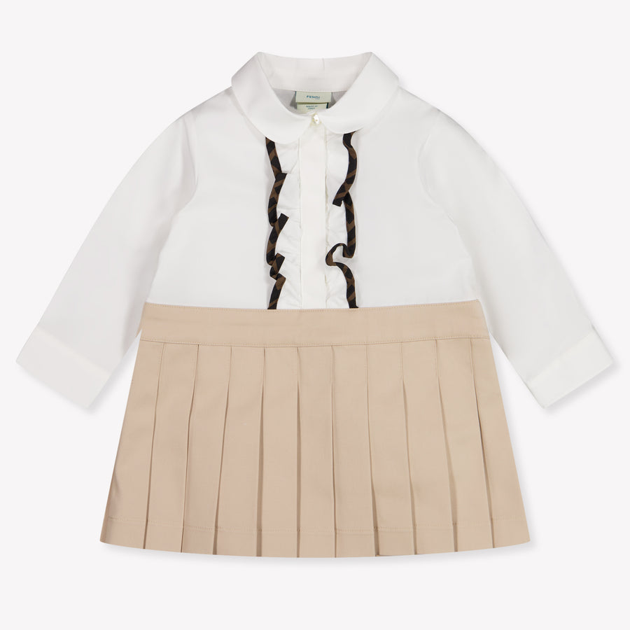 Fendi Baby Jongens Jurk In Beige