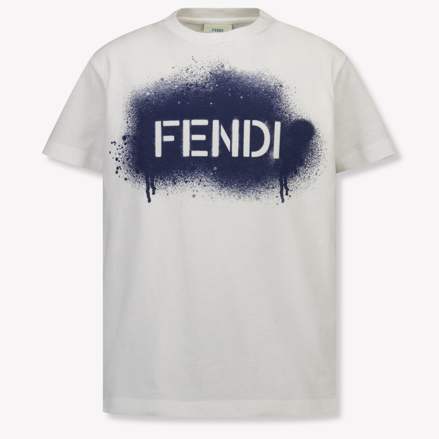 Fendi Kinder Unisex T-Shirt In Navy