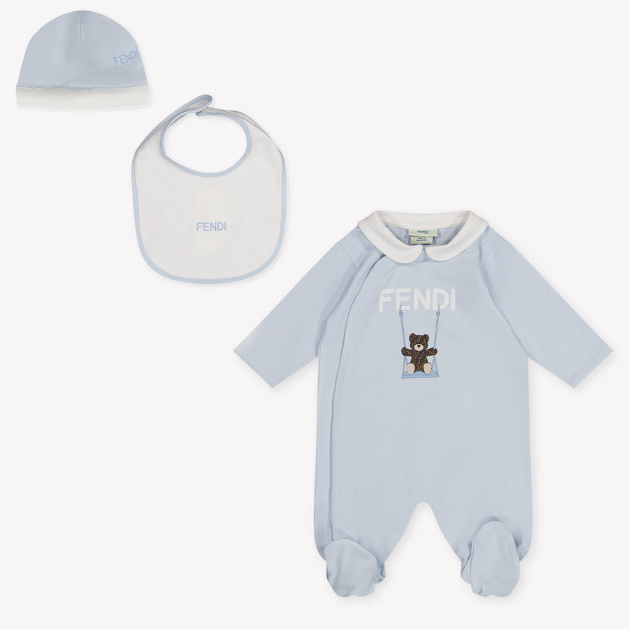 Fendi Baby Unisex Boxpakje In Licht Blauw