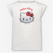 MonnaLisa Kinder Meisjes T-Shirt In Wit