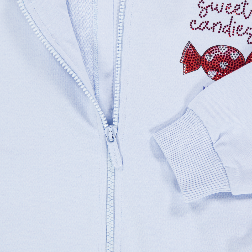 MonnaLisa Kinder Meisjes Vest In Licht Blauw