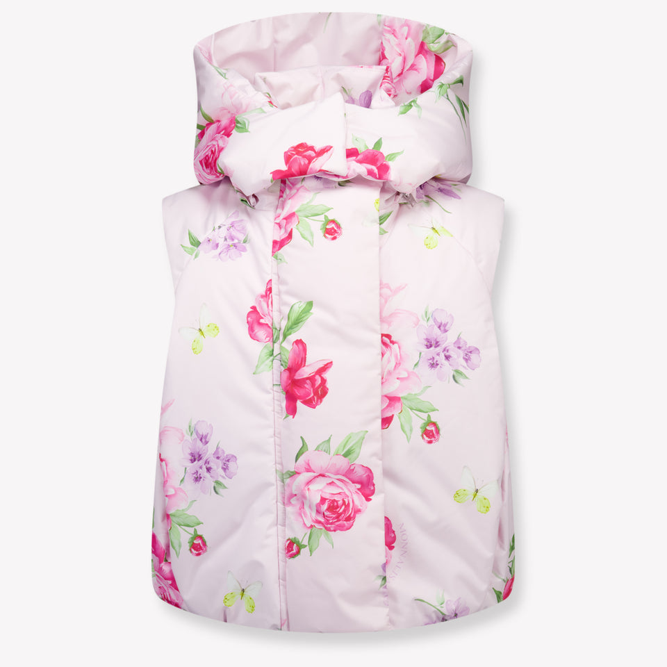 MonnaLisa Kinder Meisjes Bodywarmer In Licht Roze
