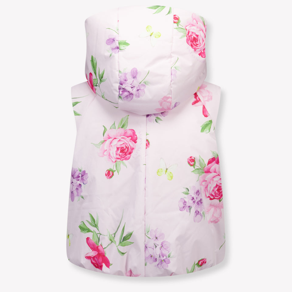 MonnaLisa Kinder Meisjes Bodywarmer In Licht Roze