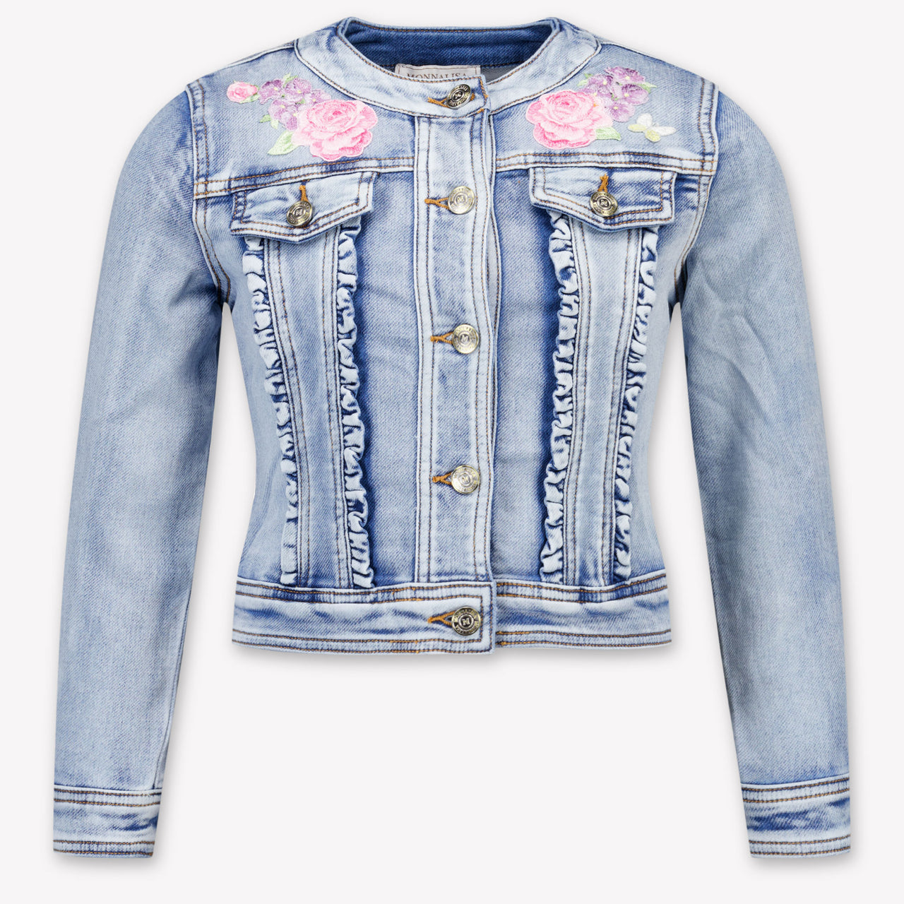MonnaLisa Kinder Meisjes Spijkerjassen In Blauw