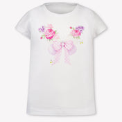 MonnaLisa Kinder Meisjes T-Shirt In Wit