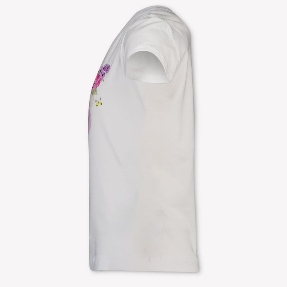 MonnaLisa Kinder Meisjes T-Shirt In Wit