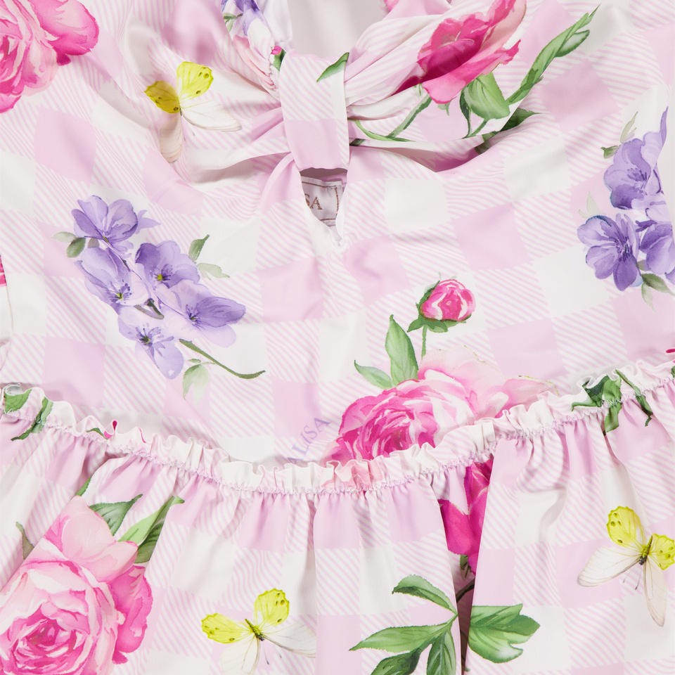 MonnaLisa Kinder Meisjes Zwemkleding In Roze