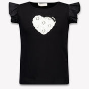 MonnaLisa Kinder Meisjes T-Shirt In Zwart