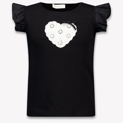 MonnaLisa Kinder Meisjes T-Shirt In Zwart