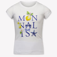 MonnaLisa Kinder Meisjes T-Shirt In Wit