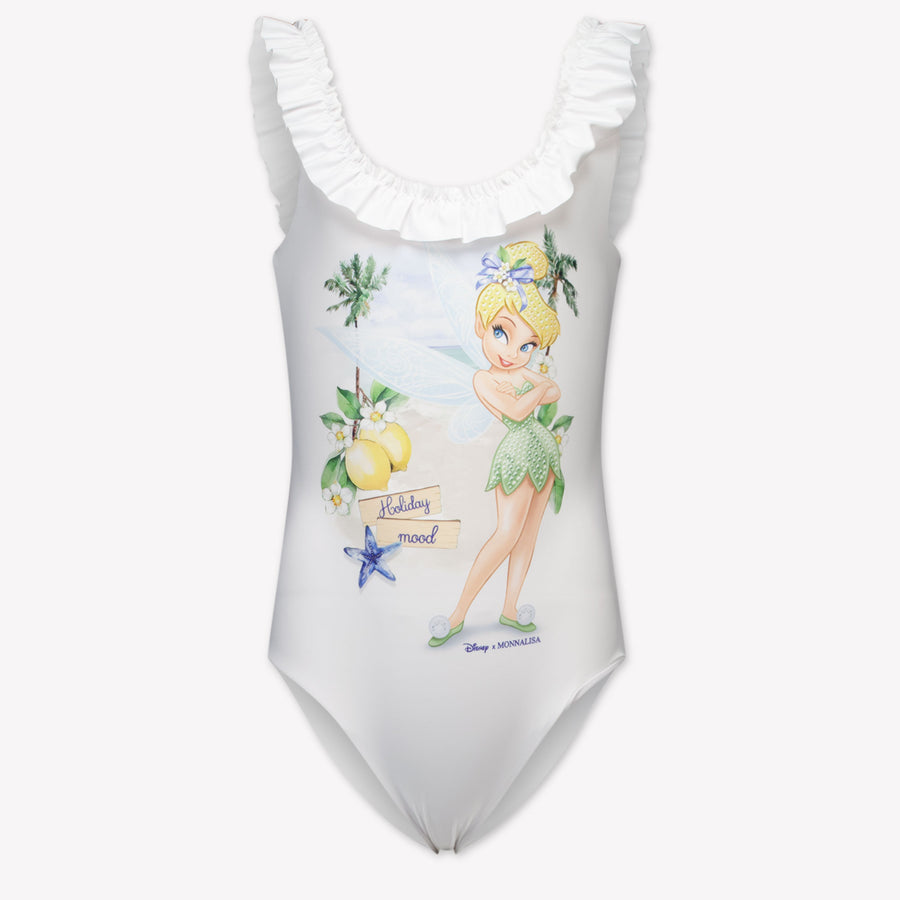 MonnaLisa Kinder Meisjes Zwemkleding In Wit
