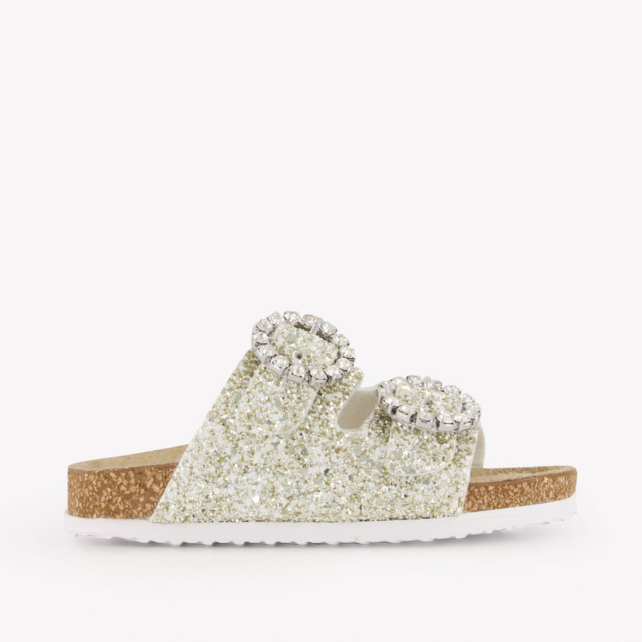 MonnaLisa Kinder Meisjes Slippers In Goud
