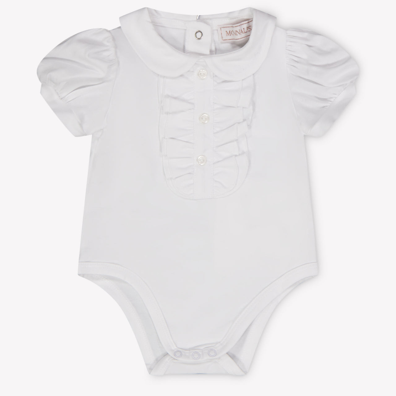 MonnaLisa Baby Meisjes Rompertje In Wit
