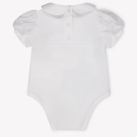 MonnaLisa Baby Meisjes Rompertje In Wit