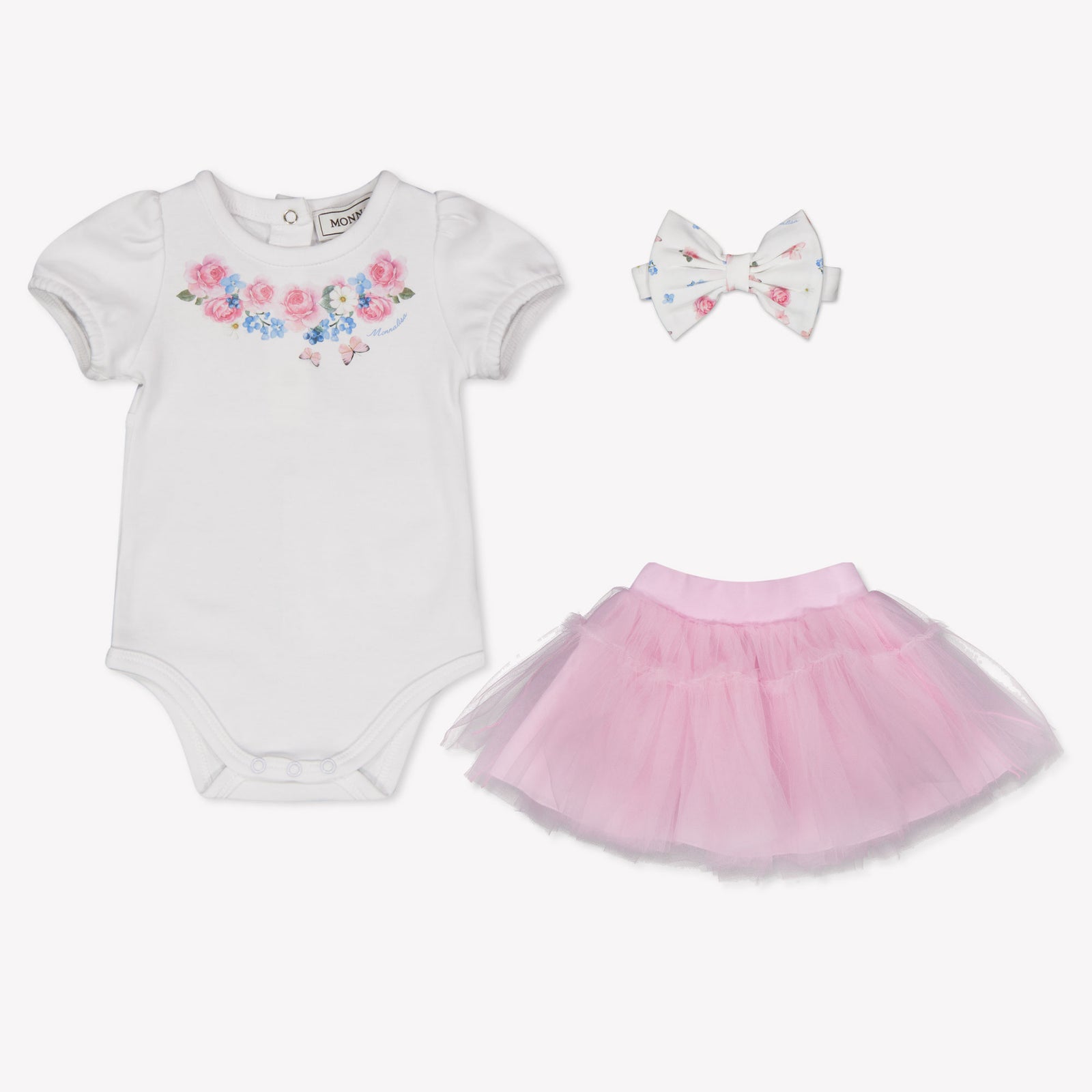 MonnaLisa Baby Meisjes Boxpakje In Licht Roze