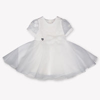 MonnaLisa Baby Meisjes Jurk In Wit