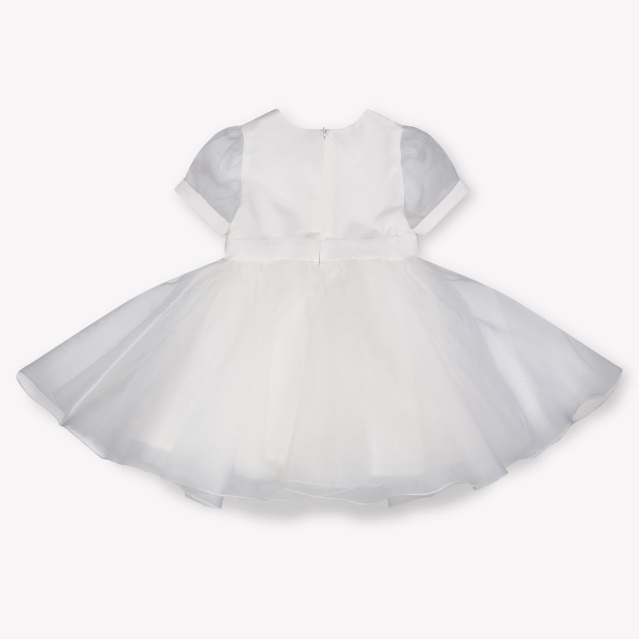 MonnaLisa Baby Meisjes Jurk In Wit