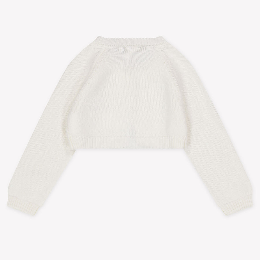 MonnaLisa Baby Meisjes Vest In Wit