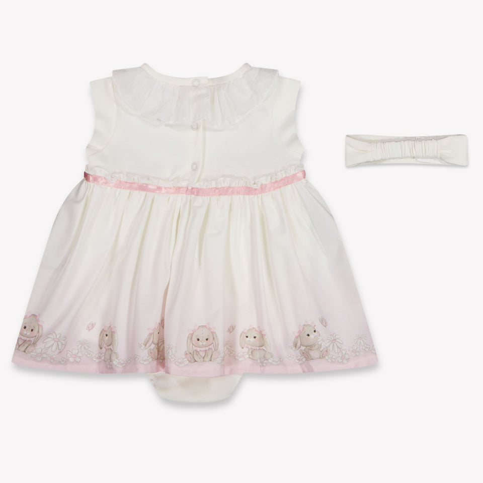 MonnaLisa Baby Meisjes Jurk In Licht Roze
