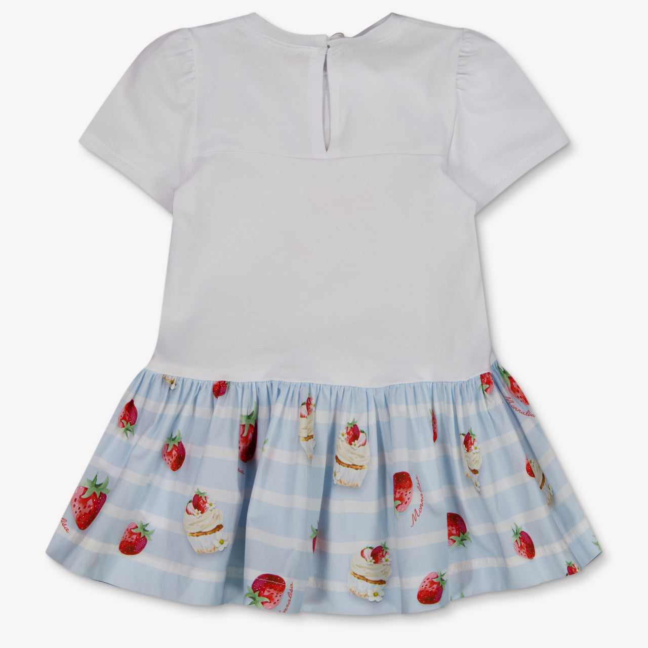 MonnaLisa Baby Meisjes Jurk In Wit