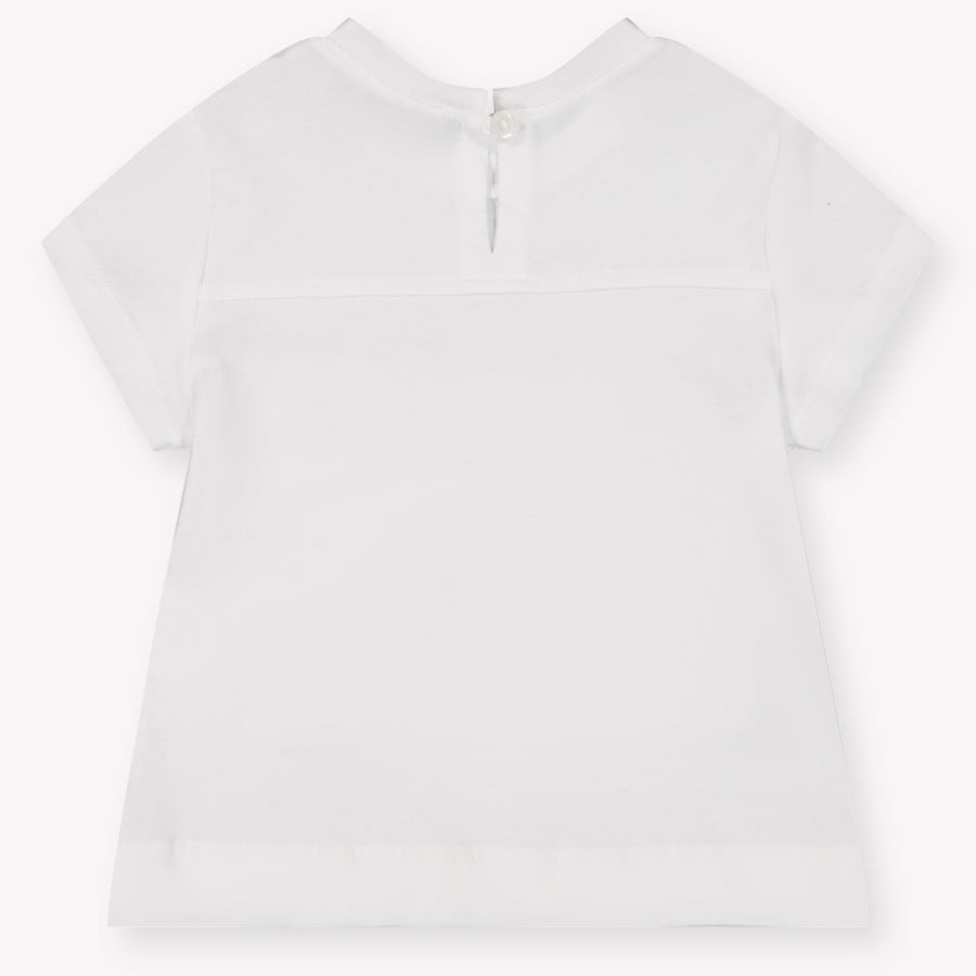 MonnaLisa Baby Meisjes T-Shirt In Wit
