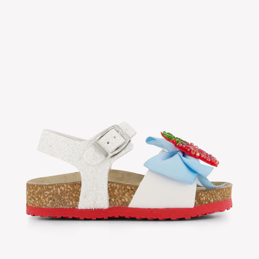 MonnaLisa Kinder Meisjes Sandalen In Licht Blauw