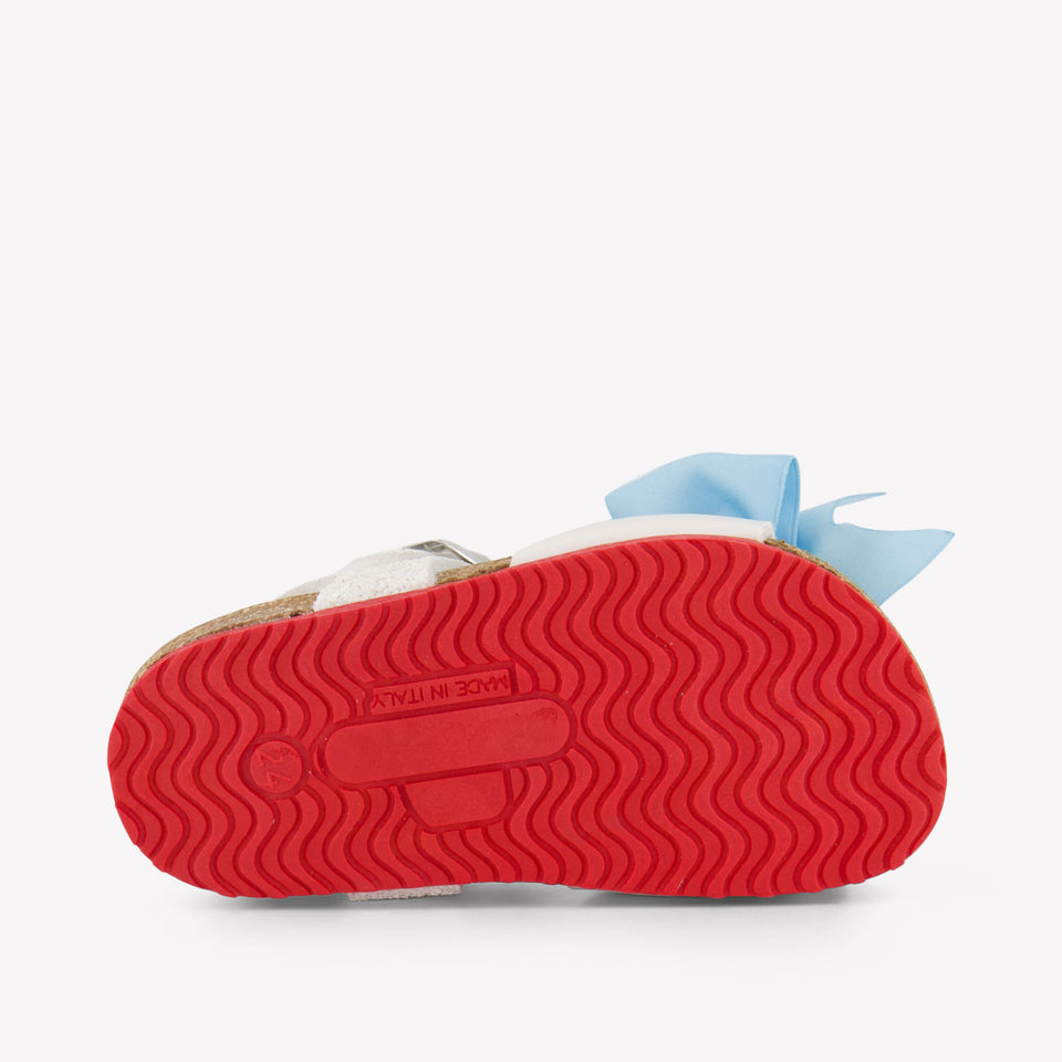 MonnaLisa Meisjes Sandalen In Licht Blauw