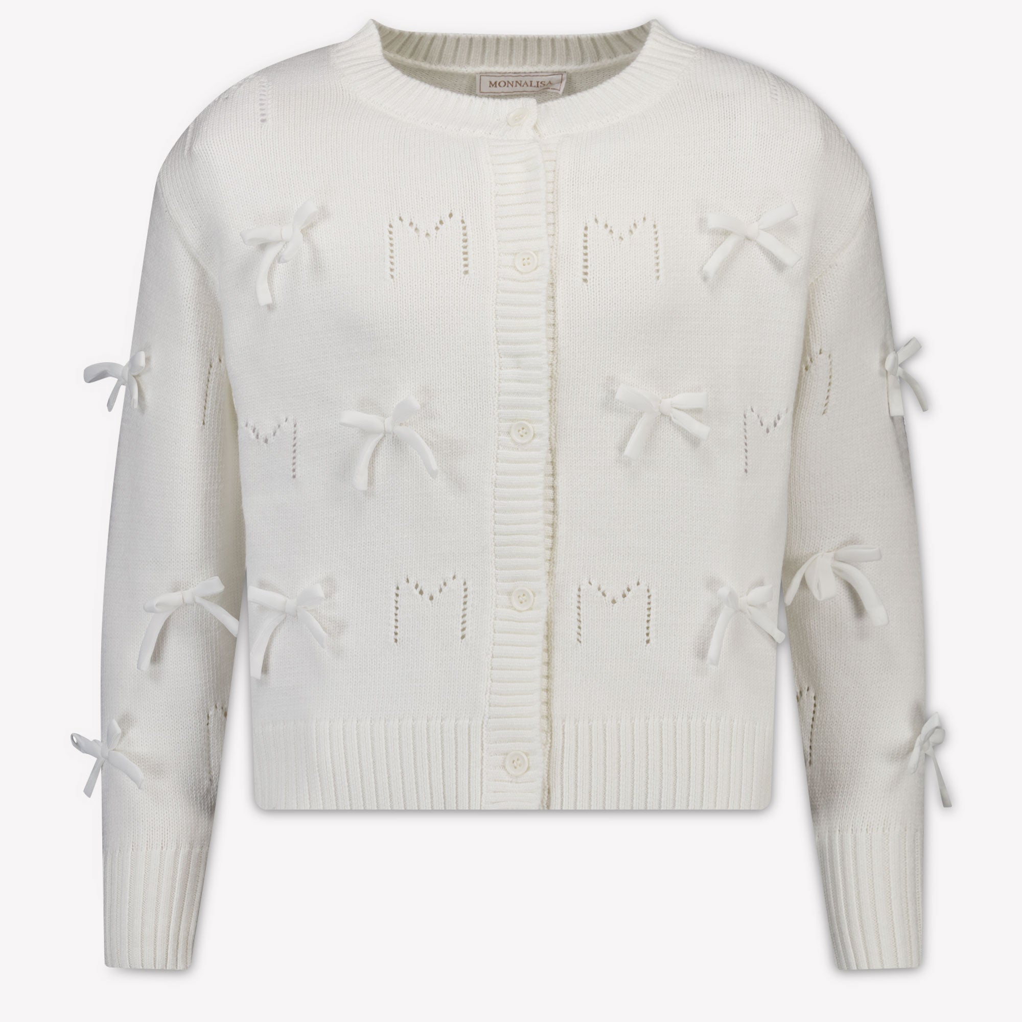 MonnaLisa Kinder Meisjes Vest In Off White