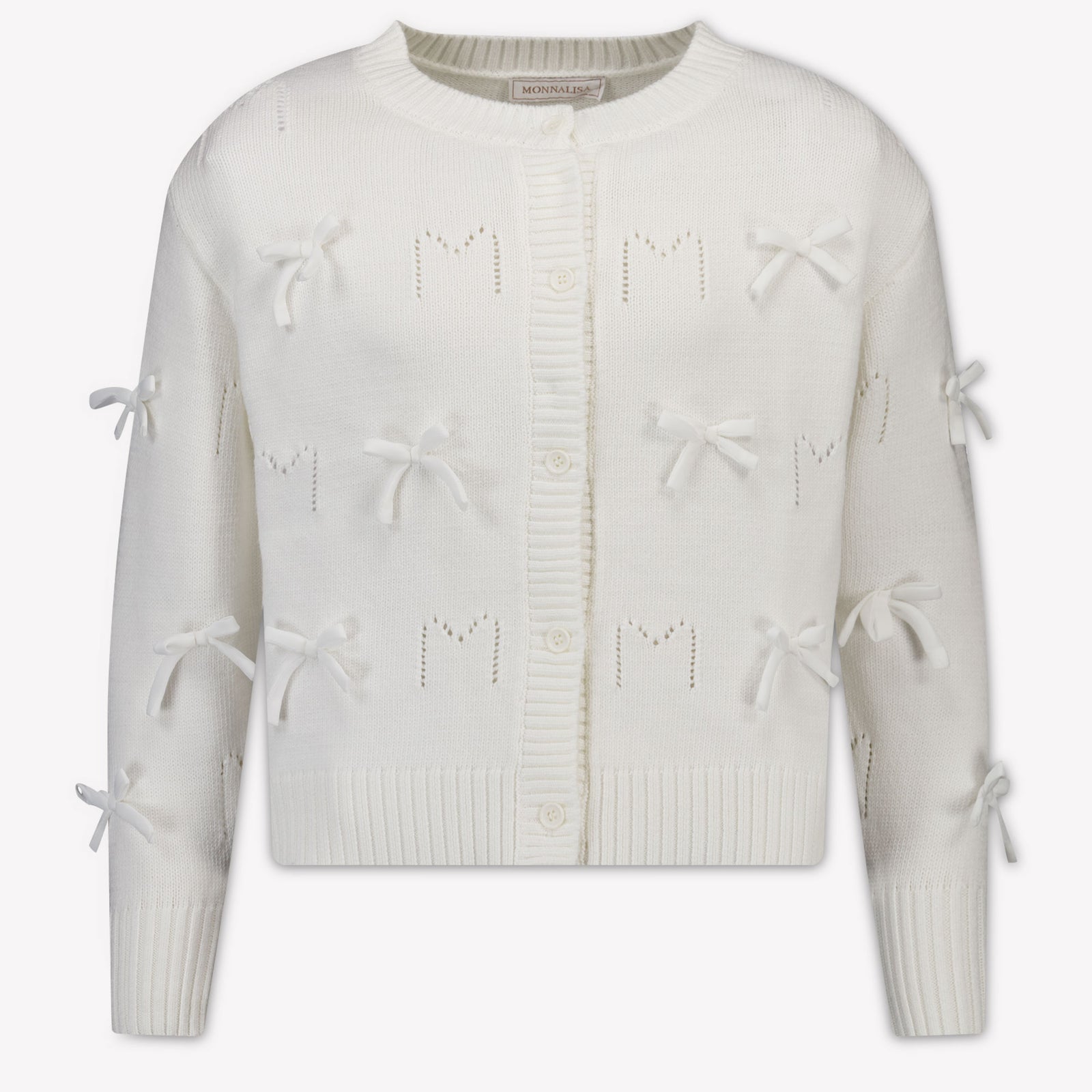 MonnaLisa Kinder Meisjes Vest In Off White