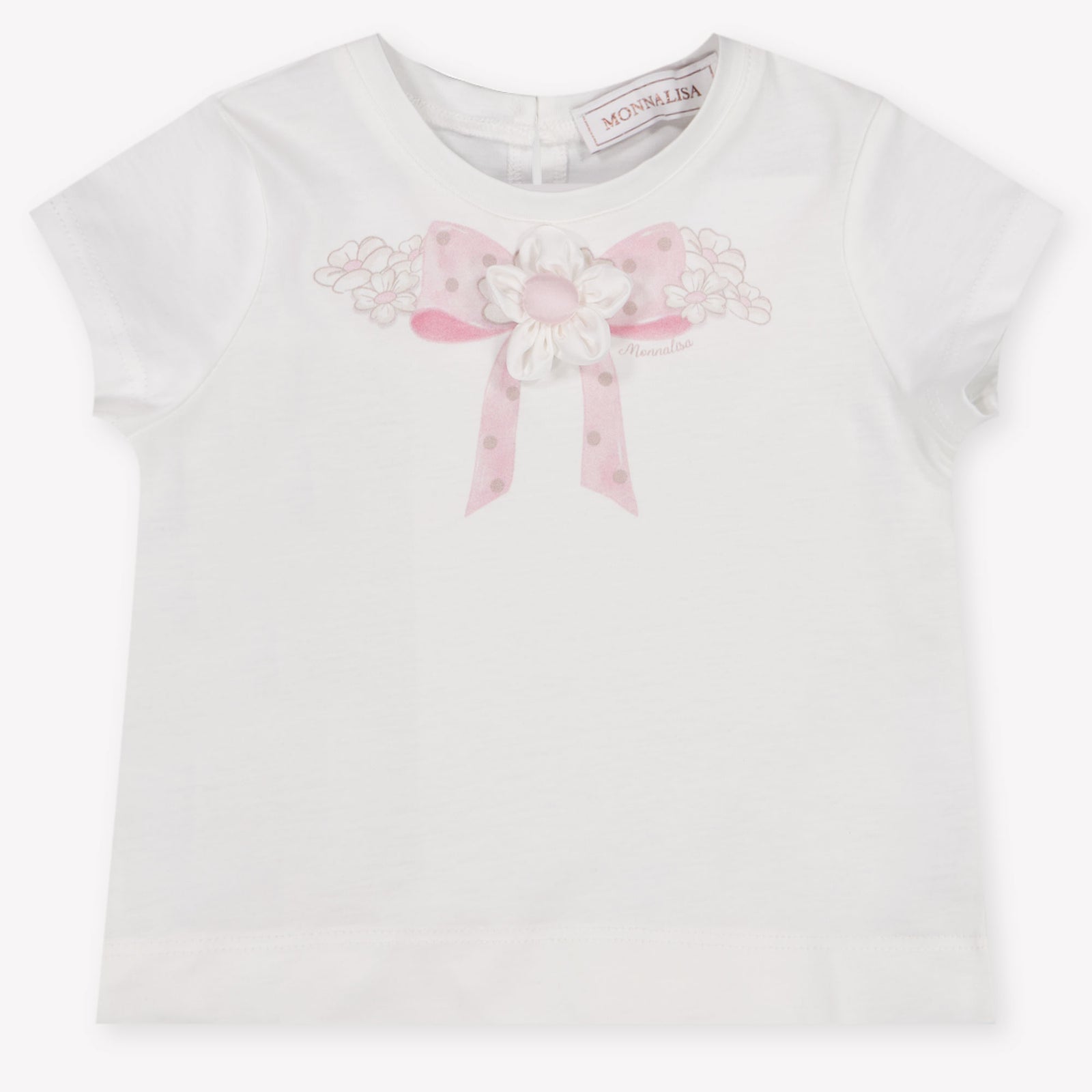 MonnaLisa Baby Meisjes T-Shirt In Off White