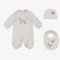 MonnaLisa Baby Meisjes Boxpakje In Wit